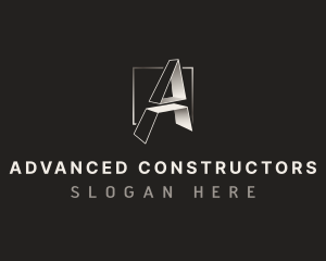 Industrial Construction Letter A logo design