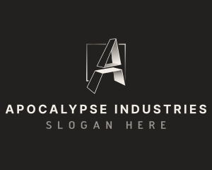 Industrial Construction Letter A logo design