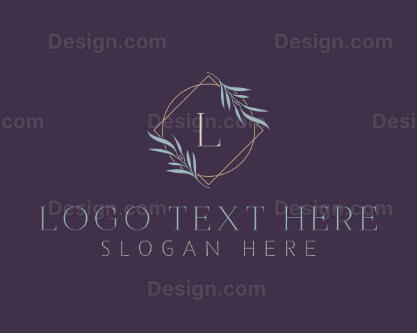 Luxe Ornamental Leaf Logo