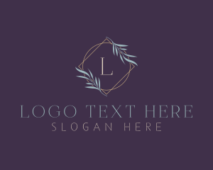 Luxe Ornamental Leaf logo