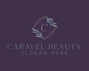 Luxe Ornamental Leaf logo design