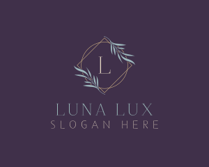 Luxe Ornamental Leaf logo design