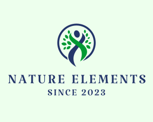 Nature Wellness Human  logo design