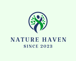 Nature Wellness Human  logo design