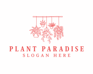 Landscaping Plants Botanical logo design