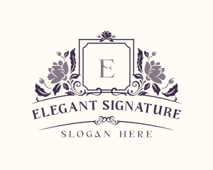 Luxury Floral Boutique logo design