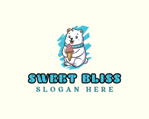 Polar Bear Ice Cream logo design