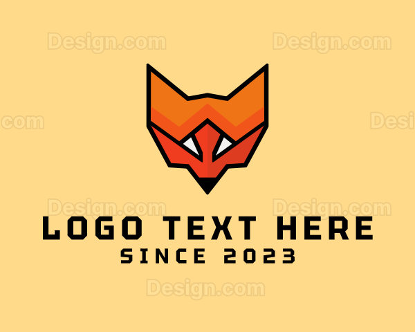 Geometric Modern Fox Logo