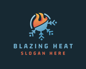 Cold Snowflake Heat logo design