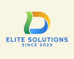 Digital Colorful Letter D Company logo