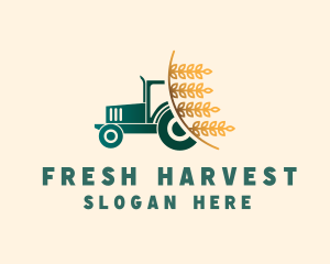 Wheat Farm Tractor logo