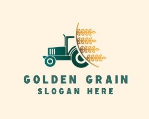 Wheat Farm Tractor logo