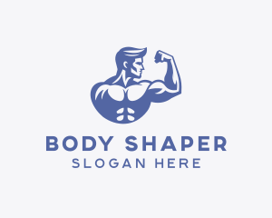 Bicep Flex Workout logo design