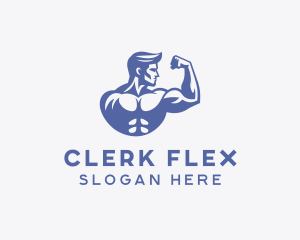 Bicep Flex Workout logo design