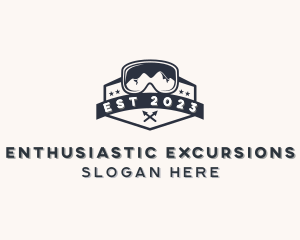 Outdoor Hiking Goggles logo design