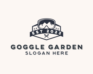 Outdoor Hiking Goggles logo design