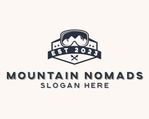 Outdoor Hiking Goggles logo design