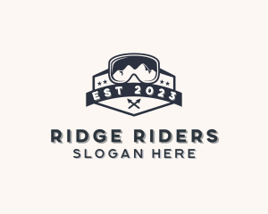 Outdoor Hiking Goggles logo design