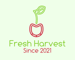 Neon Cherry Fruit  logo