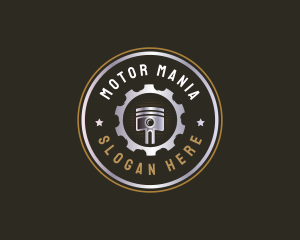 Piston Auto Engine  logo design