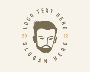 Men Barber Beard logo