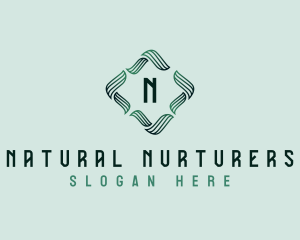 Leaves Natural Spa logo design