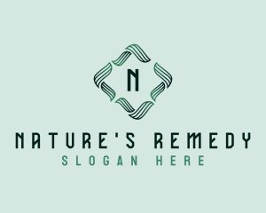 Leaves Natural Spa logo design