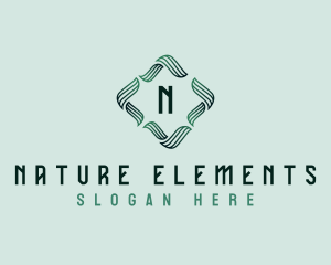 Leaves Natural Spa logo design