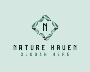 Leaves Natural Spa logo design