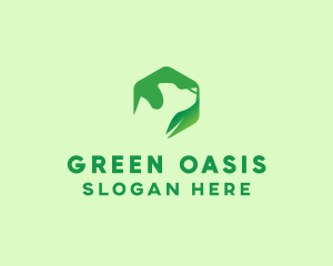 Green Leaf Dog logo design