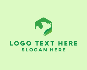 Leaf - Green Leaf Dog logo design