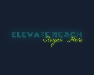 Neon Bar Wordmark Logo