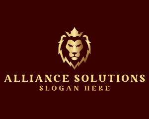 Lion Luxury Crown Finance logo design