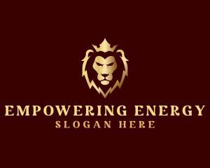 Lion Luxury Crown Finance logo design