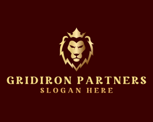 Lion Luxury Crown Finance logo design