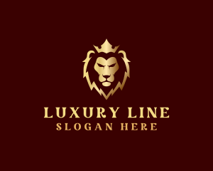 Lion Luxury Crown Finance logo design