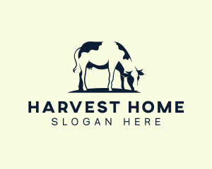 Livestock Cow Farmer logo