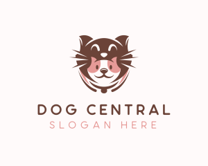 Cat Puppy Pet Care logo design