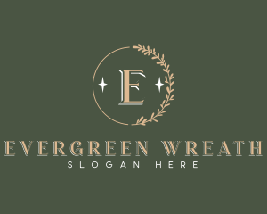 Elegant Leaf Wreath logo design