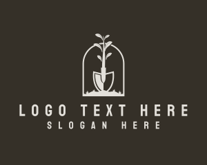 Landscaping Shovel Plant logo