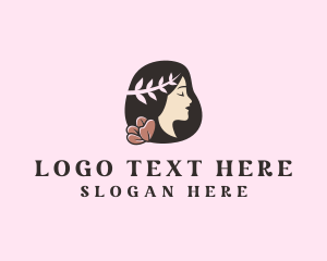 Floral Wreath Woman  logo