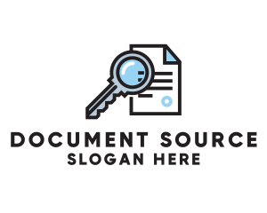 Secure Key File Document logo