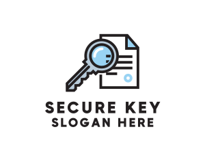 Secure Key File Document logo