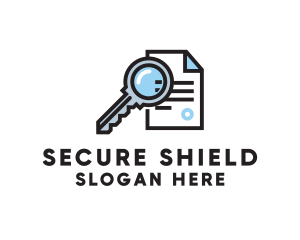 Secure Key File Document logo