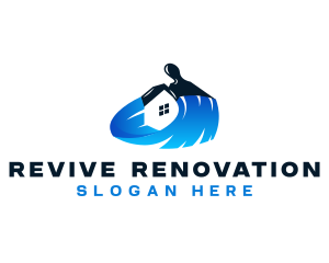 Paintbrush Refurbish Renovation logo