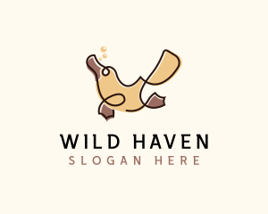 Wildlife Platypus Zoo logo design