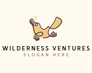 Wildlife Animal Platypus logo design