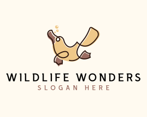 Wildlife Platypus Zoo logo design