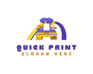 Shirt Printing Printer logo design