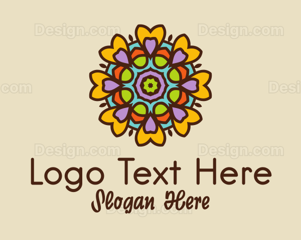 Flower Meditation Decor Logo